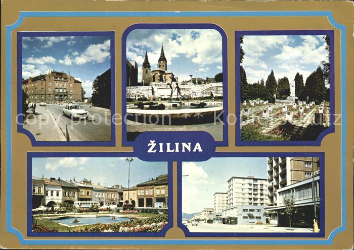 Zilina VSD Fontana SNP Cintorin CA Dukelske namestie