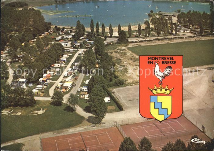 Montrevel-en-Bresse Fliegeraufnahme Base Plein Air camping Schwimmbad