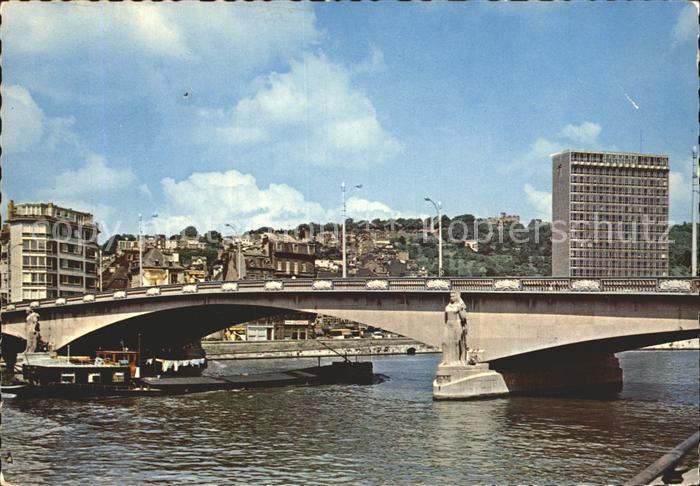 Luettich Liege Maas Bogenbruecke