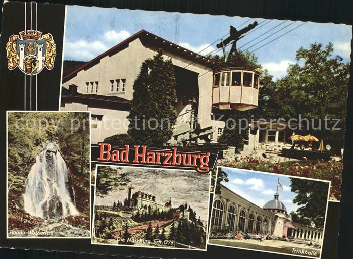 Bad Harzburg Luftseilbahn Radau-Wasserfall Harzburg Trinkhalle