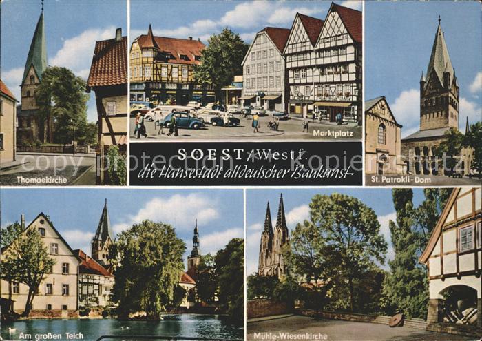 Soest Arnsberg Thomaskirche Marktplatz St. Patrokli-Dom Muehle-Wiesenkirche