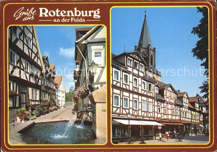 Rotenburg Fulda Brunnen Turm