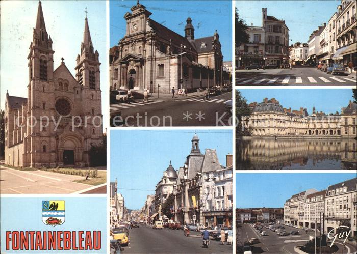 Fontainebleau Seine et Marne Eglise Saint Merry Saint Louis Rue Grande Palais Et