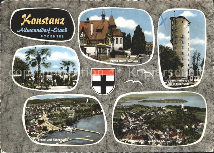 Konstanz Bodensee Jugendherberge Wasserturm Mainau Rathaus
