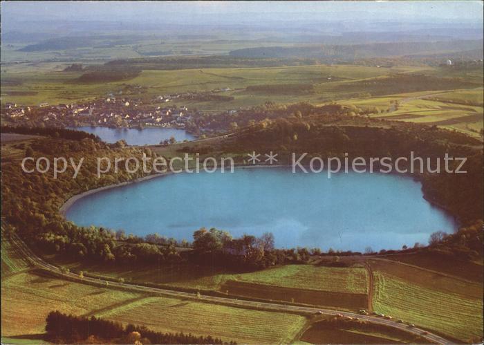 Weinfelder Maar Fliegeraufnahme Schalkenmehren Schalkenmehrener Maar