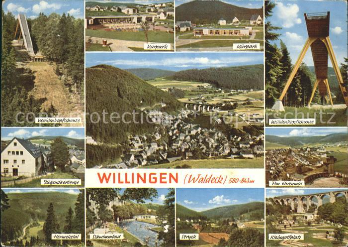 Willingen Sauerland Muehlenkopfschanze Kleingolfplatz Ehrenmal
