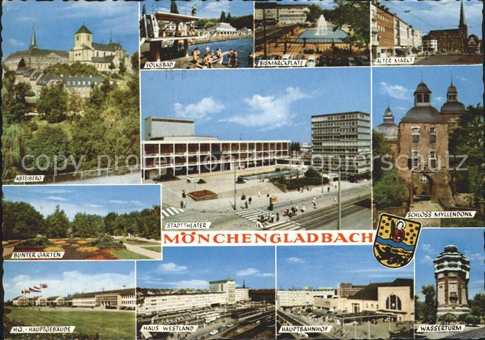 MoeNCHENGLADBACH NRW Schloss Myllendonk Wasserturm Hauptbahnhof Stadttheater