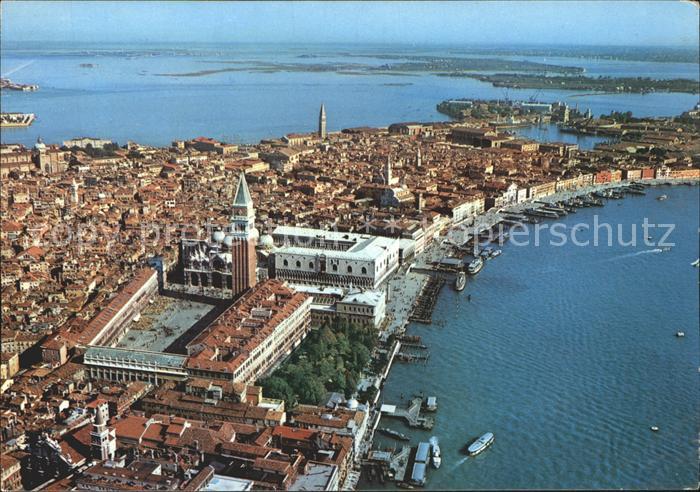 Venezia Venedig S. Markusplatz Fliegeraufnahme
