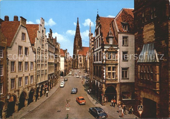 Muenster Westfalen Prinzipalmarkt Lambertikirche