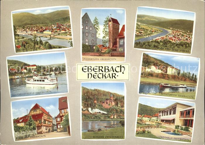 Eberbach Neckar Jugendherberge Pfarrhof Stadthalle Schloss