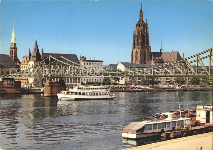 Frankfurt Main Eiserner Steg Dom