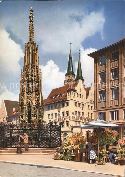 NueRNBERG  CITY Schoener Brunnen Sebalduskirche