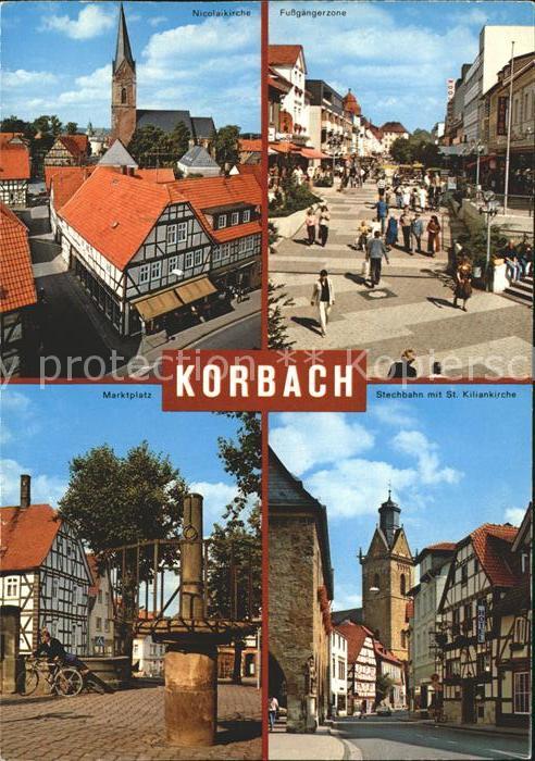 Korbach Marktplatz Nicolaikirche Stechbahn