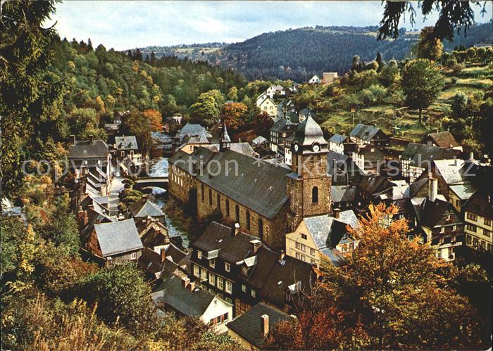 Monschau Montjoie NRW Rur Aukirche
