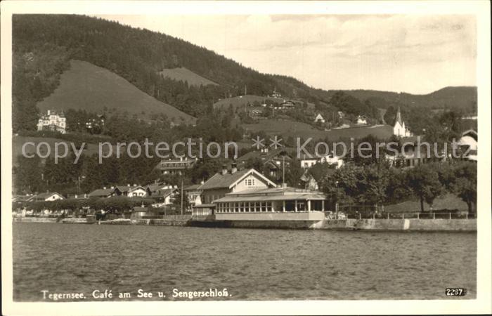 Tegernsee Bayern Cafe am See und Sengerschloss