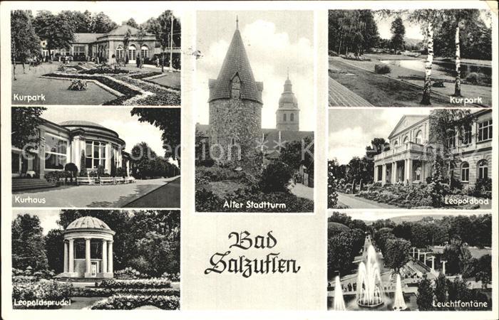 Bad Salzuflen Kurpark Alter Stadtturm Kurhaus Leopoldbad Leopoldsprudel Leuchtfo