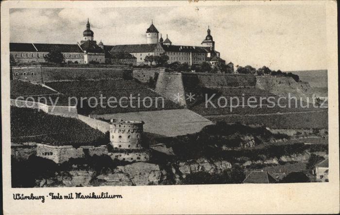 WueRZBURG Bayern Feste mit Massikuliturm