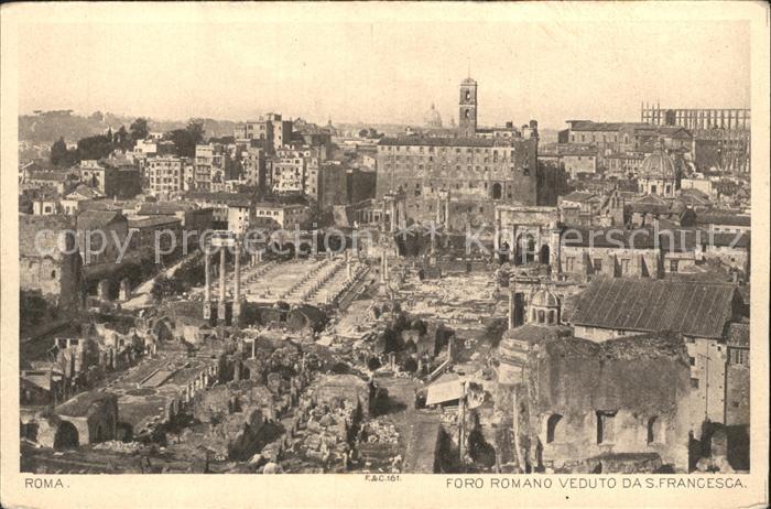 Roma Rom Foro romano Veduto da S Francesca