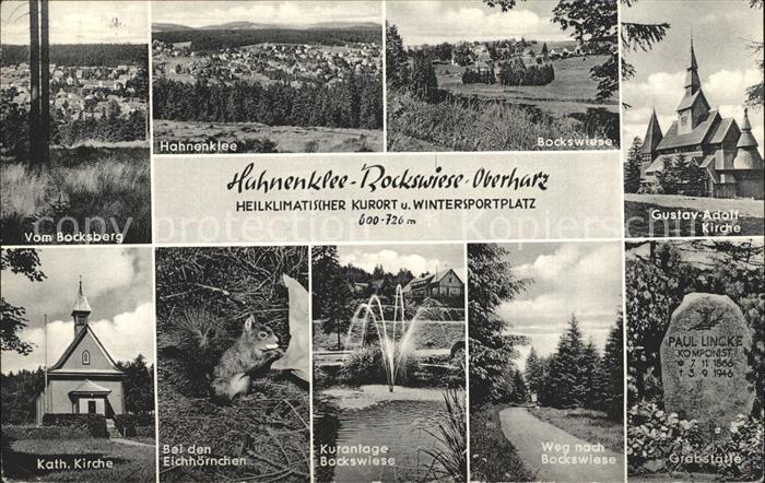 Hahnenklee-Bockswiese Harz Bocksberg Bockswiese Gustav Adolf Kirche Kath Kirche