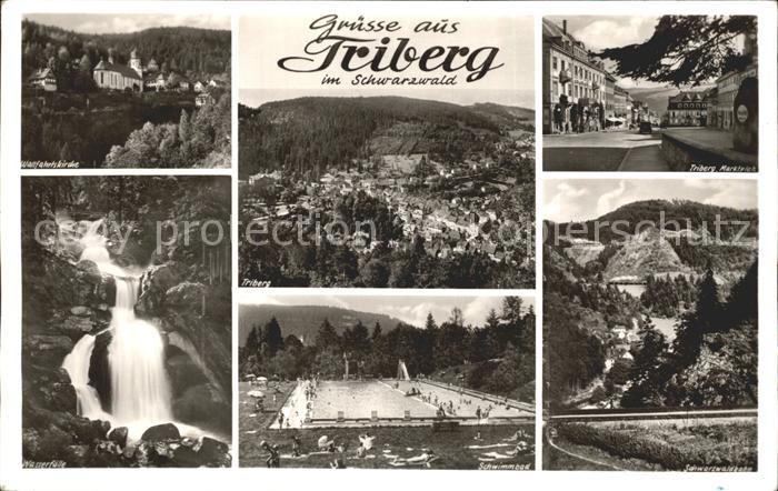 Triberg Schwarzwald Wallfahrtskirche Total Marktplatz Wasserf?lle Schwimmbad Sch