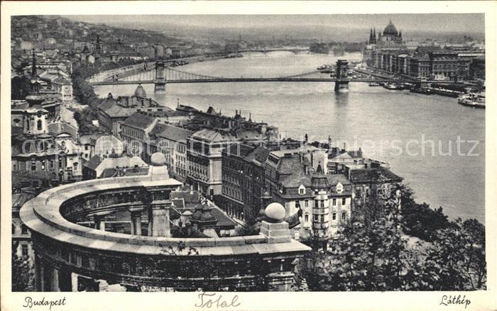 Budapest Donaupartie Totalansicht