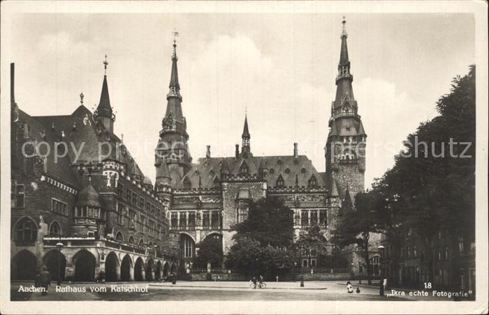 Aachen Rathaus vom Katschhof