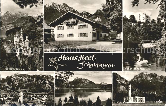 Schwangau Schloss Neuschwanstein Haus Heel Schloss Hohenschwangau Forggensee St