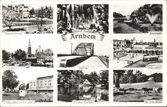 Arnhem Zijpendaalseweg Waterval Sonsbeek Janssingels Rijnbrug Stationsplein Boer