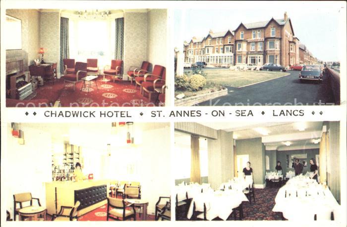 St Annes on Sea Chadwick Hotel Kaminzimmer und Speisesaal
