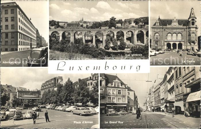 LUXEMBOURG  Luxemburg Administration CECA Vue generale Viaduc Le Cercle Place d