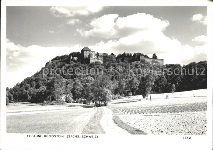 Koenigstein Saechsische Schweiz Festung Koenigstein