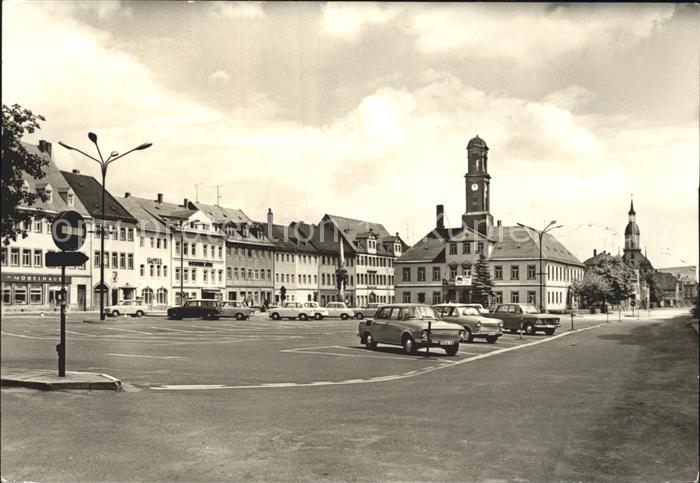 Rochlitz Sachsen Markt mit Rathaus