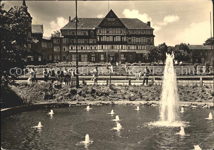 Oberhof Thueringen Ernst Thaelmann Haus Brunnen Fontaene