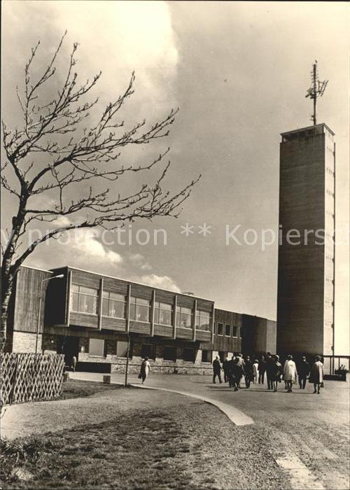 Oberwiesenthal Erzgebirge HO Gaststaette Fichtelberghaus mit Aussichtsturm
