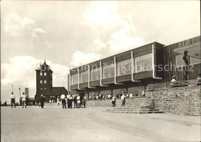 Oberwiesenthal Erzgebirge HO Gaststaette Fichtelberghaus mit Cafe Restaurant