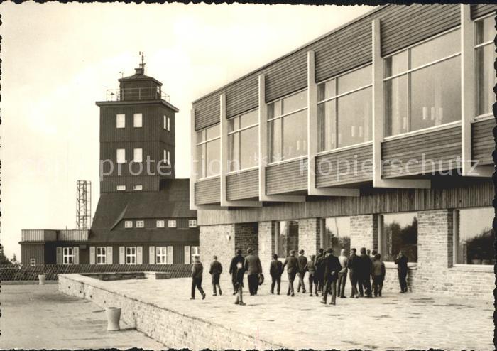 Fichtelberg Oberwiesenthal Wetterwarte und HO Gaststaette