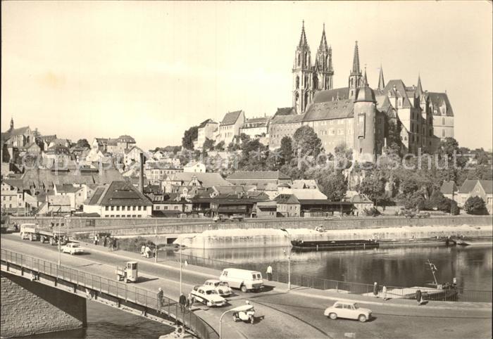 Meissen Elbe Sachsen Albrechtsburg und Dom