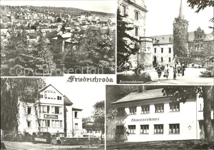 Friedrichroda Teilansicht Reinhardsbrunn FDGB Erholungsheim Kaete Duncker Chause