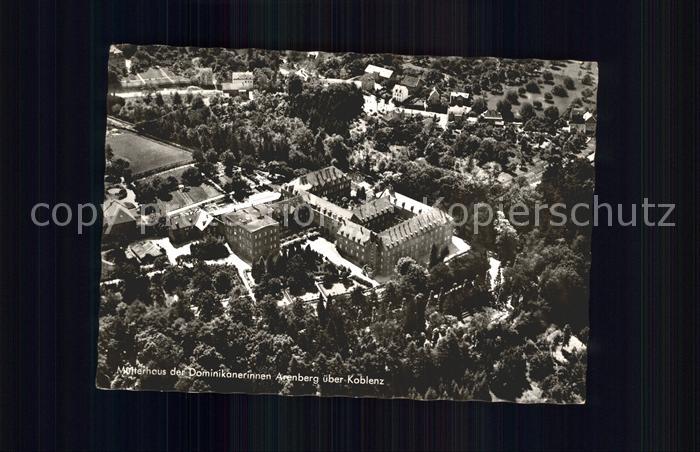 Arenberg Koblenz Muetterhaus der Dominikanerinnen Fliegeraufnahme