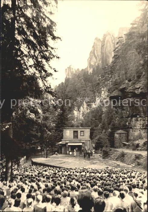 Rathen Saechsische Schweiz Felsenbuehne Schauspiel Abenteuer am Mississippi