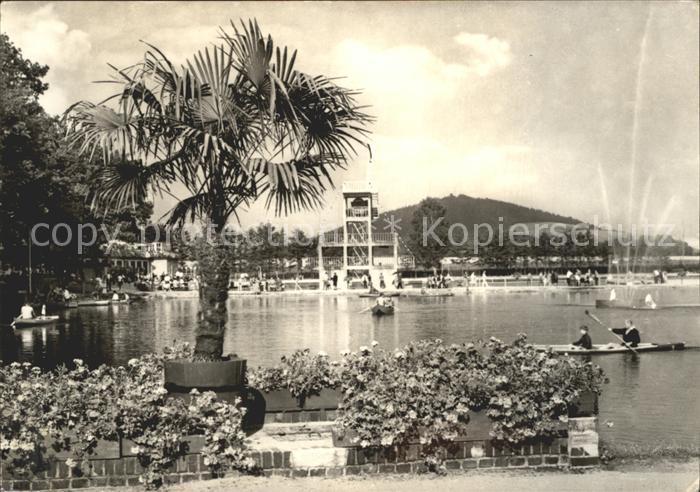 Grossschoenau Sachsen Waldbad Fontaene