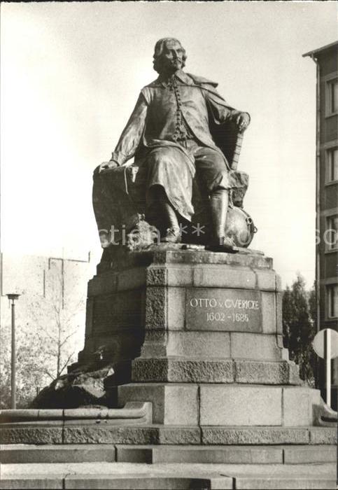 MAGDEBURG  CITY Denkmal Otto von Guericke An der Hauptwache