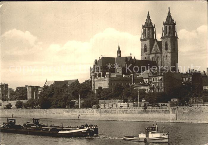 MAGDEBURG  CITY mit Elbe Dampfer und Dom