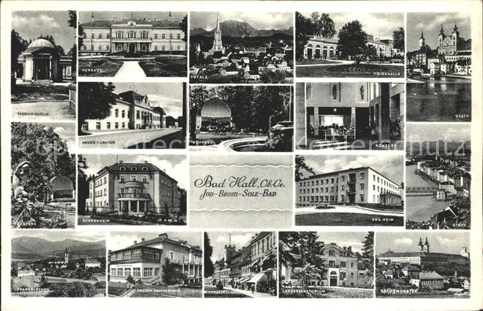 Bad Hall Oberoesterreich Kurhaus Kurpark Trinkhalle