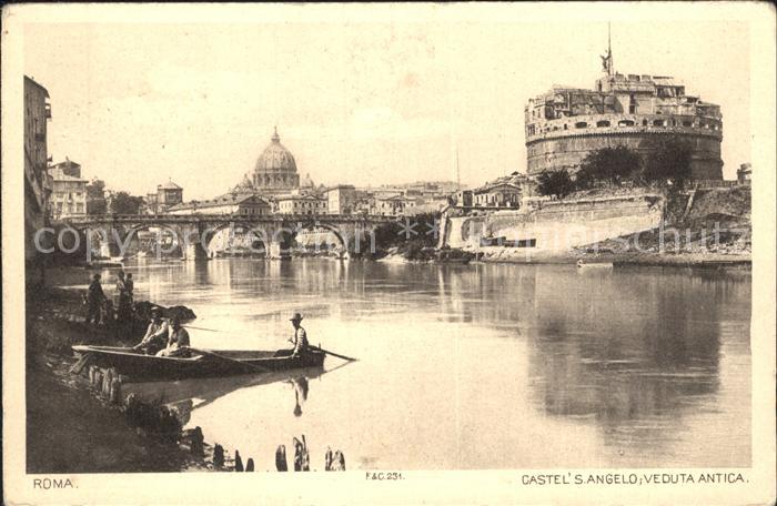 Roma Rom Castel´s Angelo Veduta Antica
