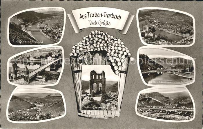 Traben-Trarbach Ruine Moselschleife Gesamtansicht
