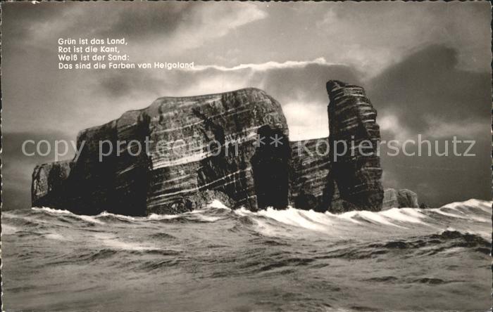 HELGOLAND Insel Schleswig-Holstein Nordweststurm