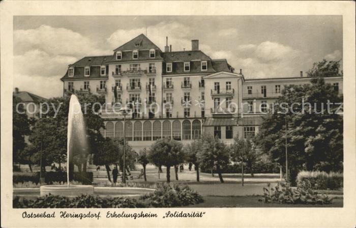 Heringsdorf Ostseebad Usedom Erholungsheim Solidaritaet