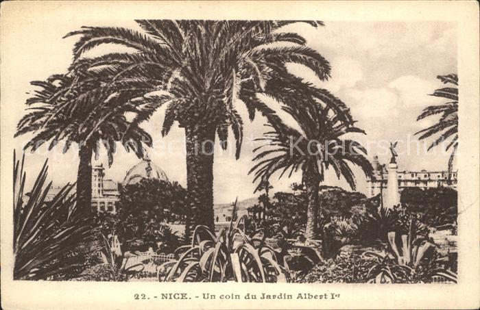 Nizza Un coin du Jardin Albert I