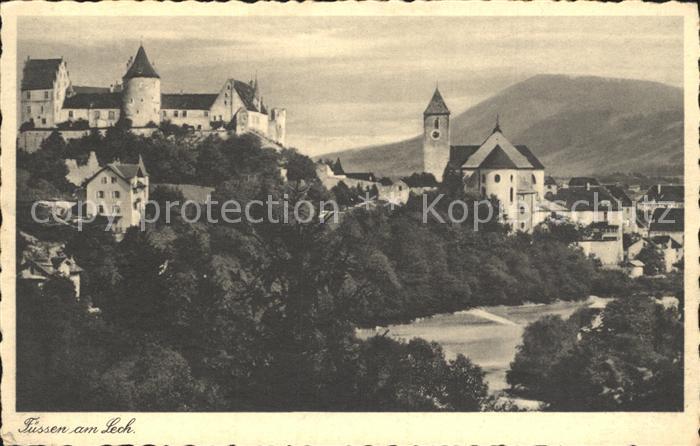 Fuessen Allgaeu Stadtansicht